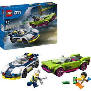 LEGO City Biljagt med politi og muskelbil 60415