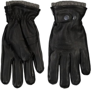Soft leather gloves w. primaloft padding
