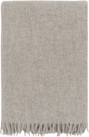 Falketind uldplaid naturlig beige