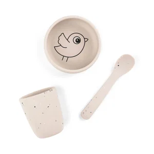Silicone first meal set - Birdee - Sand – Shop at Done by Deer official webshop Silicone first meal set - Birdee - Sand – Shop at Done by Deer official webshop